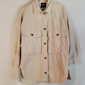 Zara oversized shacket overshirt